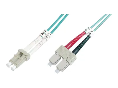 Produktbild von DIGITUS LWL Multimode Patchkabel, OM4, LC / SC
