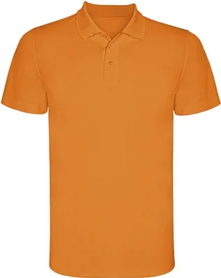 Imagen del producto de Roly - Camiseta polo para hombre, manga corta, modelo "Monzha", talla L, color naranja fluorescente (PF4298)