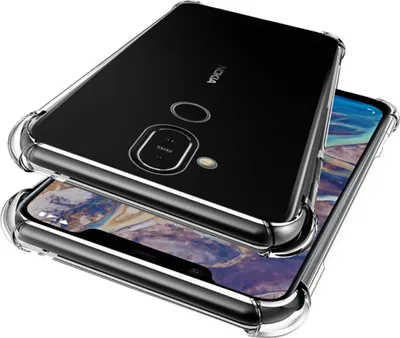 Produktbild von Nokia 8.1 Hülle, LaimTop Crystal Transparent Weich TPU Bumper Stoßfest Fallschutz Schutzhülle für Nokia 8.1