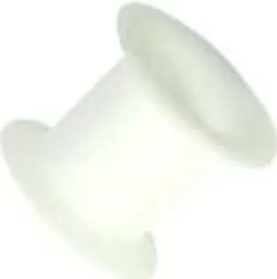 Produktbild von Ohr Silicon Flesh Flared Tunnel Piercing Weiss VFTF.WH.6mm