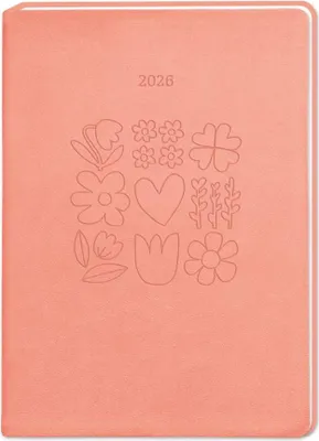 Produktbild von Terminplaner Lederlook 2026 Peach