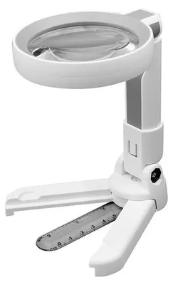 Zdjęcie produktu dla Verk 09209 Wielofunkcyjna lupa z oświetleniem LED 20x, powiększenie 3,5x, 10,25x