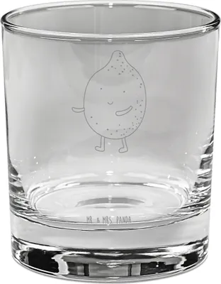 Produktbild von Mr. & Mrs. Panda Longdrinkglas Beste Freunde Zitrone - Transparent - Geschenk, Glas, Tumbler, Fehlende Keywords, gravur, Cocktailglas, für Gin, Gute Laune