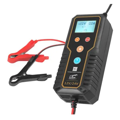 Produktbild von Autobatterieladegerät 12V/24V mit Mikroprozessorsteuerung für 15A geeignet für verschiedenste Batterietypen von 2Ah bis 150Ah