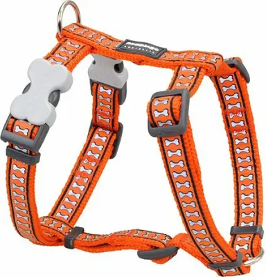 Produktbild von Hundegeschirr Red Dingo Knochen Reflektierend 25-39 cm Orange