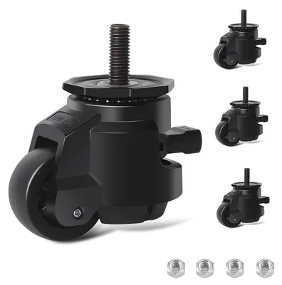 Zdjęcie produktu dla Kółka do stołu warsztatowego 50 mm, 4 szt., 1000 kg, M12X30, obrotowe 360°, do warsztatów