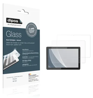 Image de 2x Protection écran pour Tibuta W120 mat Verre souple Film Protecteur 9H dipos