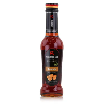 Produktbild von Riemerschmid Bar-Sirup Amaretto 0,25L - Cocktails Milchshakes (1er Pack)