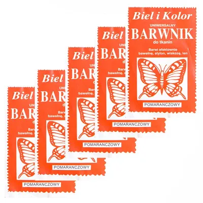 Produktbild von 5 x 10g Batikfarbe Textilfarbe Stofffarbe färben, bitte Farbmix wählen, Farbe:orange