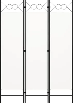 Immagine prodotto di vidaXL Divisorio 3 pezzi bianco 120×180 cm
