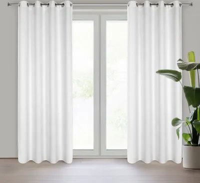 Produktbild von Vorhang ALETA weiß 135x250 cm Ösen Ösenvorhang