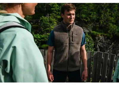 Produktbild von Bergans Herren Weste Lunnan Pile Fleece Vest Men Braun L