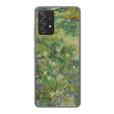 Produktbild von MuchoWow® Handyhülle Schutzhülle Hülle für Samsung Galaxy A53 5G Grasige Wiese mit Blumen und Schmetterlingen - Vincent van Gogh Silikon Softcase Handy Hülle - Schutzabdeckung