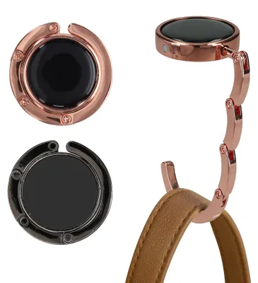 Produktbild von kwmobile Taschenhalter für Tisch - 2x Handtaschenhalter für Tisch - Taschenhaken faltbar - Taschen Aufhänger - Taschen Halter Haken - Tischhaken Set