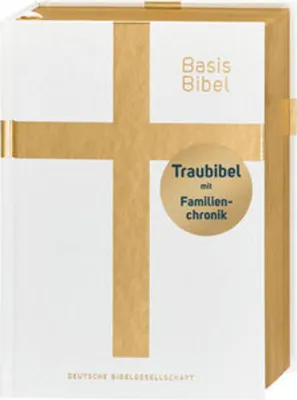 Produktbild von BasisBibel. Die Kompakte. Traubibel. Das Geschenk zur Hochzeit: Bibel mit edlem Farbschnitt, Familienchronik und Widmungsblatt. Moderne Bibelübersetzung. Vollbibel mit Altem und Neuen Testament