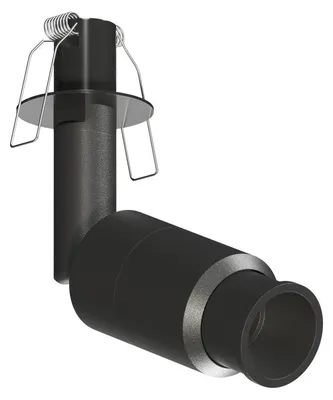 Produktbild von Micro Zoom Einbaustrahler, 2 W, verstellbar, 15-36 Grad, 4000 K, Mattschwarz - Hocheffiziente technische Beleuchtung, Beneito & Faure
