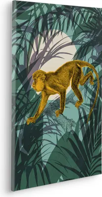 Produktbild von Keilrahmenbild - Sneaky Monkey - Größe 40 x 60 cm