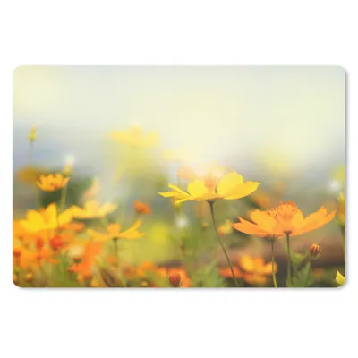 Produktbild von MuchoWow® Mauspad Mousepad Blumen - Landschaft - Gelb 27x18 cm - Mousepads - Maus Mat - Pad - Mausunterlage - Büroartikel - Desk Matten