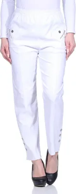 Produktbild von Sommerhose Stretch mit Gummizug 38-54 für Damen leichte Hose gekürzte Beinlänge