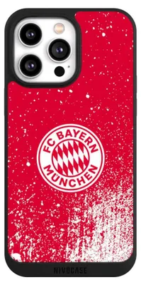 Produktbild von NIVOCASE Handyhülle für Apple iPhone 14 Pro Max Hülle NIVOpure Case Schwarz FC Bayern München FCB Offizielles Lizenzprodukt