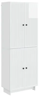 Immagine prodotto di vidaXL Set di due armadi, bianco lucido, materiale composito di legno