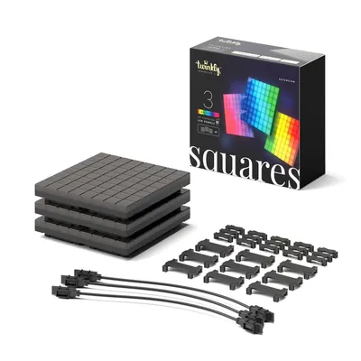Obrázok produktu pre Rozšiřující sada Twinkly Squares Sada inteligentního osvětlení Černá WiFi/Bluetooth