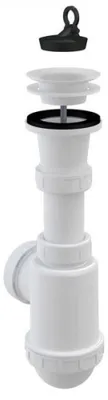 Obrázok produktu pre Drezový sifón DN50/40 s plastovou mriežkou DN70