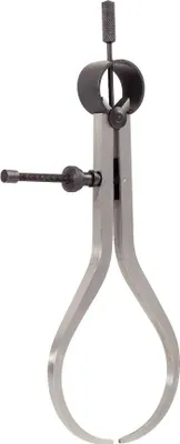 Productafbeelding van Precisie Krompasser - Passer met Veer - Metaal Bewerken - Fijninstelling met Spindel - 180 mm - Metaal