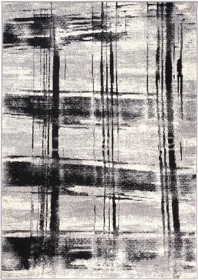 Image de Tapis DREAM Moderne Ecru Noir Crème Salon ÖKOTEX 200 x 300 cm