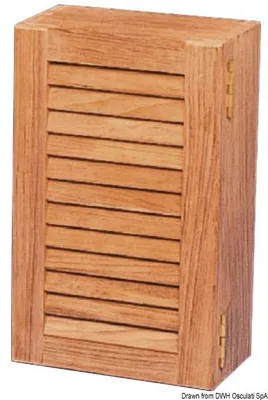 Zdjęcie produktu dla Szafka z drewna tekowego do kuchni/łazienki 375 x 275 x 112 mm, 1 szt