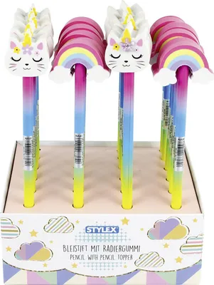 Produktbild von Bleistift "Katze / Regenbogen