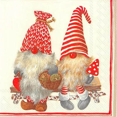 Produktbild von FRIENDLY TOMTE red Lunch-Servietten L 743010