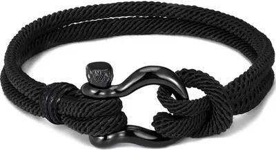 Produktbild von Armband DA-34370 - Stilvolles Uni-Design in Schwarz KP34370