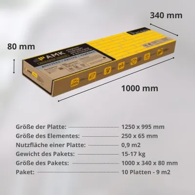 Obrázok produktu pre Moderný fasádny obklad & dekorácia stien s prírodným kameňom - AMK fasádny systém (9,4 m²), 241 Mix-sivo-čierna