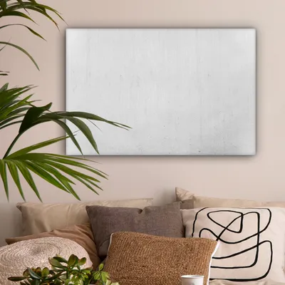 Produktbild von OneMillionCanvasses® - Leinwandbilder - 150x100 cm, Beton - Weiß - Grau, Wandbilder Kunstdruck Wanddekoration