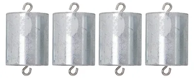 Kalibriergewichtsset 4x200g, verchromter Stahl, mit Haken