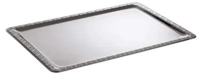 Produktbild von APS 385 Tablett SCHÖNER ESSEN, 60 x 40 cm, Edelstahl, mit Dekorrand,  Germany