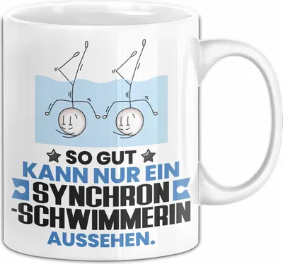 Produktbild von Synchronschwimmerin Geschenk Tasse So Gut Kann Nur Ein Synchronschwimmerin Aussehen Geschenkidee Kaffee-Becher (Weiß)