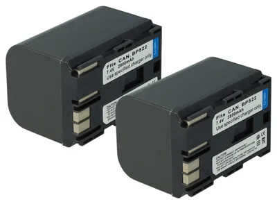 Produktbild von vhbw 2x Akku kompatibel mit Canon MV750i, MV650i, MV630i, MV600i, MV550i, MV730i, MV700i, MV700, MVX1 Videokamera Camcorder (2800 mAh, 7,2 V, Li-Ion)