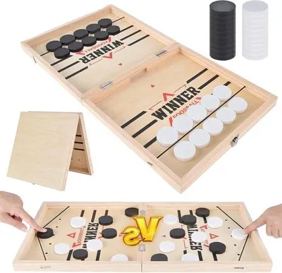 Produktbild von Interaktives Holzbrettspiel für Tischfußball - interaktives Spiel für Eltern-Kind-Zeit - houten Tischfußballtisch