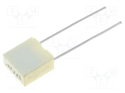 Produktbild von 10x Kondensator: Polyester 470nF 40VAC Rastermaß: 5mm 63VDC 5% R82DC3470DQ60J Pol