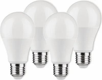 Produktbild von MÜLLER-LICHT LED-Lampe Birnenform, 400255, E27, EEK: F, 8.5W, 806 lm, 2700 K, matt, 4 Stück
