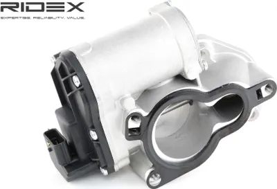 Produktbild von RIDEX 1145E0107 AGR-Ventil mit Dichtung für NISSAN Qashqai / Qashqai +2 I (J10, NJ10) Abgasrückführungsventil