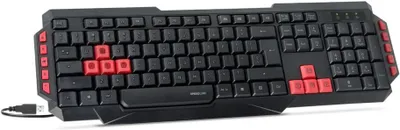 Produktbild von SPEEDLINK LUDICIUM, Volle Größe (100%), Kabelgebunden, USB, QWERTY, Schwarz, Rot