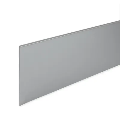 Produktbild von PROVISTON | Sockelleiste Aluminium | 80 x 6 x 2500 mm | Silber | Metall