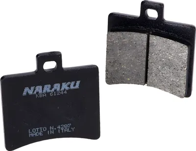 Obrázok produktu pre Brzdové doštičky Naraku, organické, s homologáciou (ABE), kompatibilné s modelom Aprilia SR 50 R LC