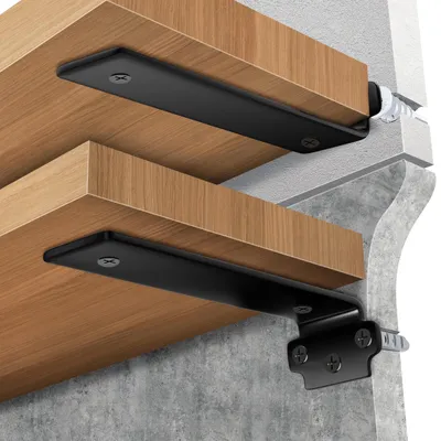 Imagen del producto de Omgoods - 6 soportes para estanterías s, robustos, de 20 cm