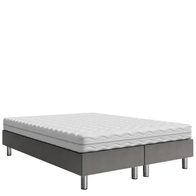 Obrázek produktu pro Čalouněná manželská postel 140x200 NECHLIN 2 - šedá