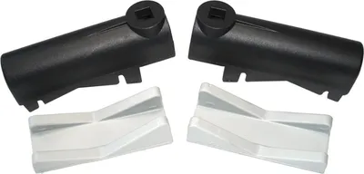 Produktbild von Peruzzo 925 Haltevorrichtung Topbike komplett 2 Gummi- + 2 Plastikteile, schwarz/weiß, 4-teilig (1 Set)