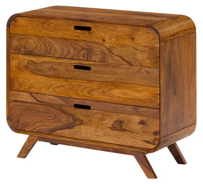 Produktbild von MASSIVMOEBEL24 Kommode Sheesham 90x40x75 hellbraun lackiert MAILAND #103